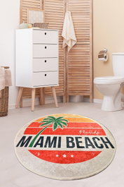 Mijölnir Alfombrilla de baño Miami Beach (140) Multicolor
